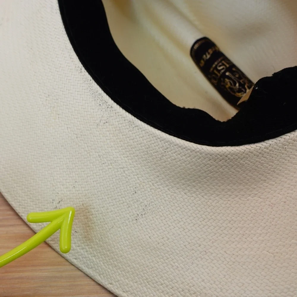 Resistol Cowboy Hat Boys Youth White Straw Western Rodeo Ranch USA Made OS 6 3/4